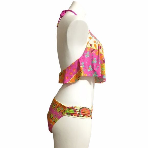 Trina Turk 2 Piece Bikini Swim Suit Size 12 - Picture 4 of 13
